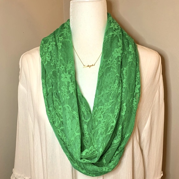 Lace Infinity Scarf - Picture 1 of 10